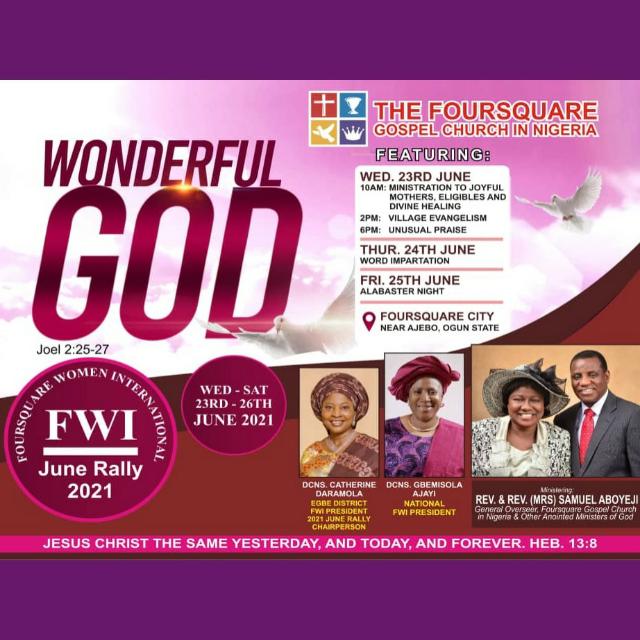 Foursquare Gospel Church in Nigeria JuneRally